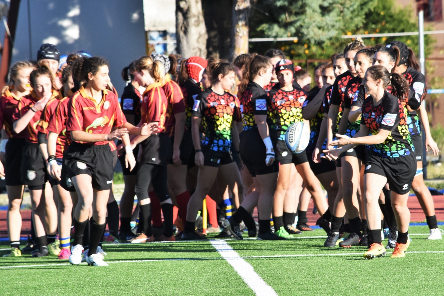 Leonesse vs All Reds Roma: 35 - 14. Vincono le Leonesse.